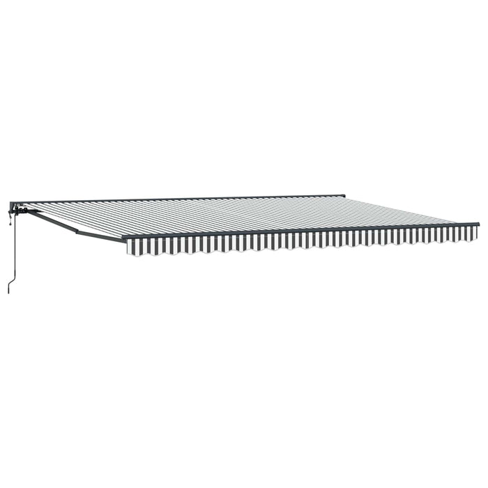 Cortina Retractabilă Antracit și Alb 500 × 300 cm - WALTI WALTI
