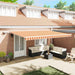 Marciză retractabilă with Manual Galben și portocaliu 500 × 300 cm - WALTI WALTI