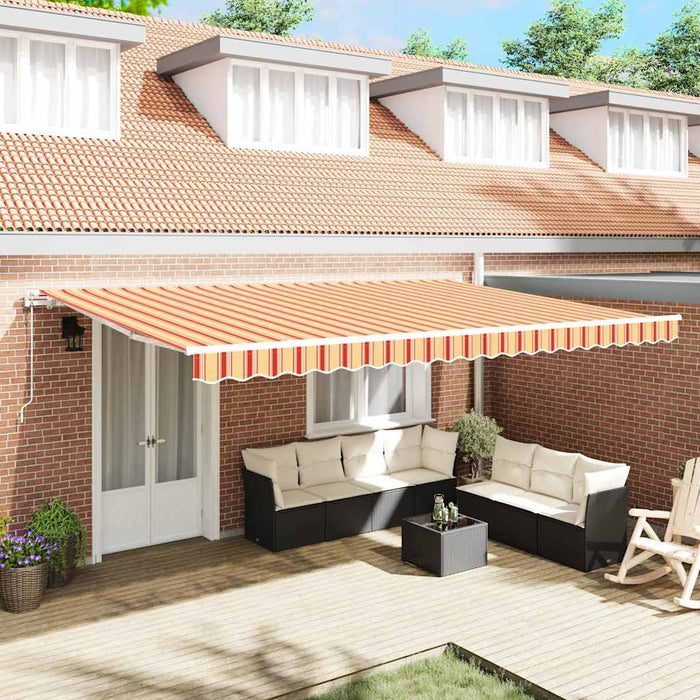 Cortina Retractabilă Galben și portocalie 500 × 300 cm țesătură - WALTI WALTI
