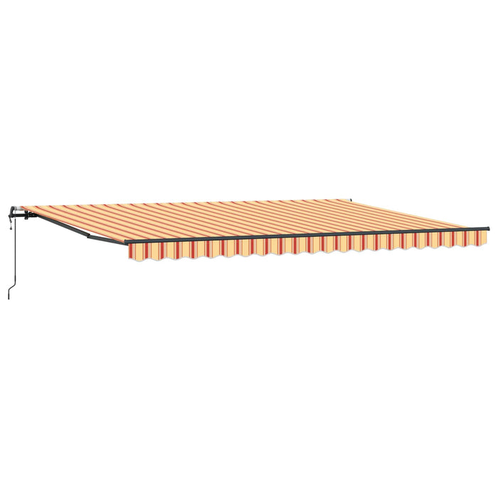 Copertină retractabilă Galben și portocalie 500 × 300 cm WALTI