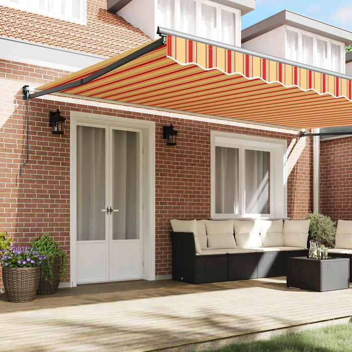 Umbrela Manuală Retractabilă , galbenă și portocalie, de 500 x 300 cm - WALTI WALTI