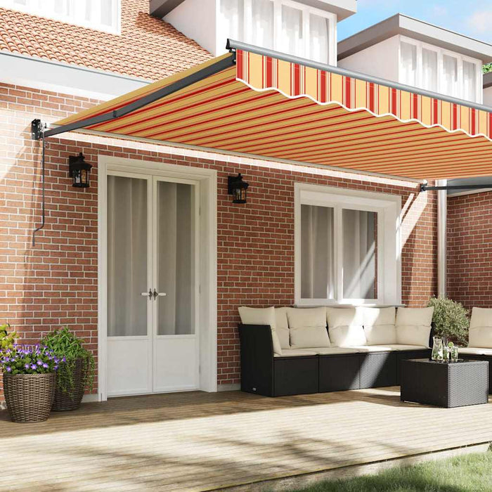 Pergola retractabilă automatischă , crem și portocalie, 500x300 cm - WALTI WALTI
