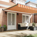 Pergola retractabilă automatischă , crem și portocalie, 500x300 cm - WALTI WALTI
