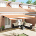 Pergola retractabilă manuală , galbenă și portocalie, 500 x 300 cm - WALTI WALTI