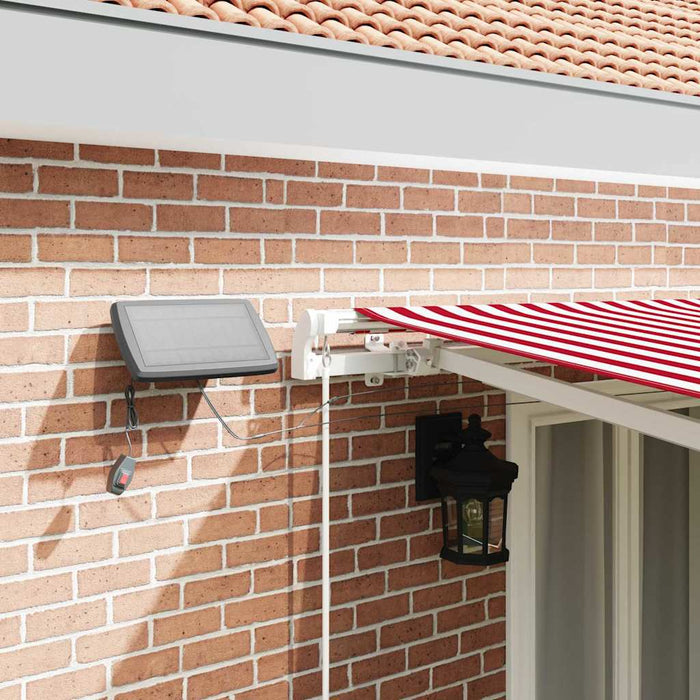 Cortina Retractabilă Manual Roșu și Alb 500 × 300 cm - WALTI WALTI