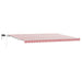 Cortina Retractabilă Manual Roșu și Alb 500 × 300 cm - WALTI WALTI