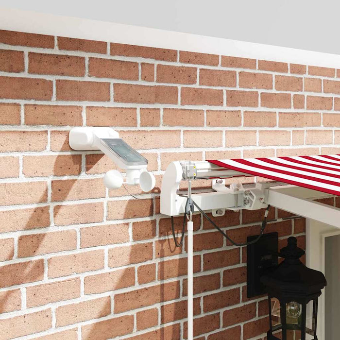 Cortina Retractabilă Roșu și Alb 500 × 300 cm - WALTI WALTI
