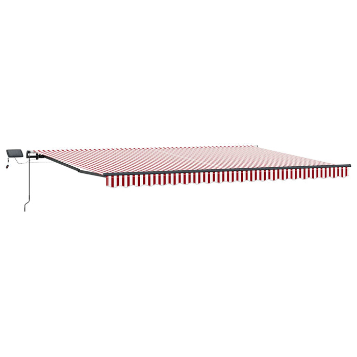 Cortina Retractabilă Manual Roșu și alb 500 ×300 cm țesătură - WALTI WALTI