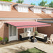 Țesătură pentru copertină cu Roșu și Alb 500 × 300 cm Poliester - WALTI WALTI