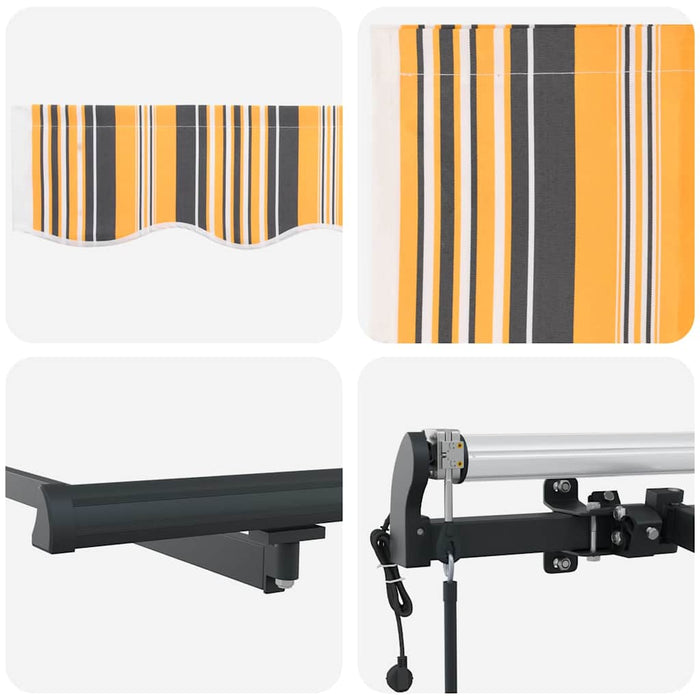 Umbra Retractabilă Automată cu Dungi Colorate 500x300 cm - WALTI WALTI