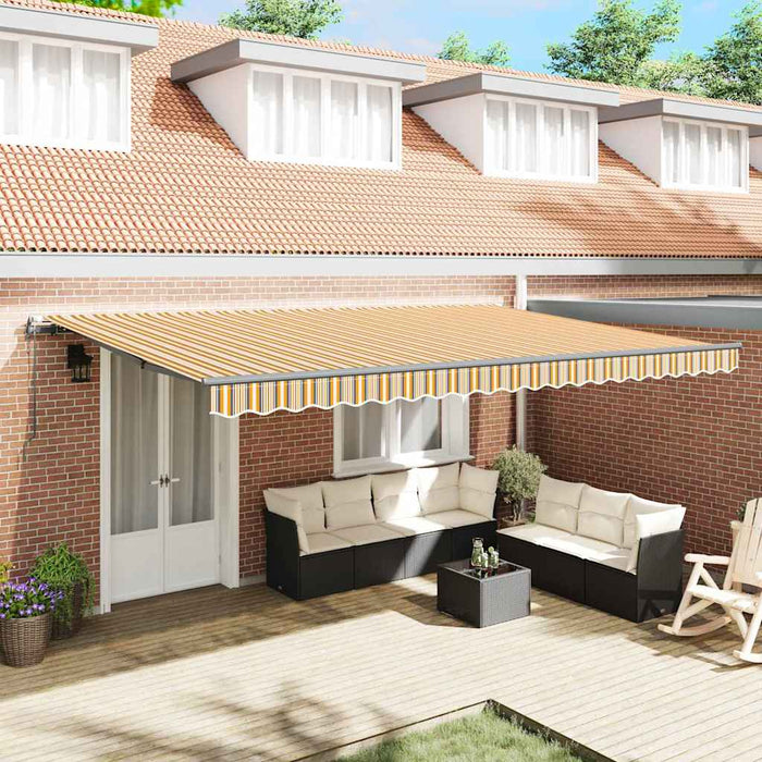 Umbra Retractabilă Automată cu Dungi Colorate 500x300 cm - WALTI WALTI