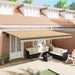 Pergola retractabilă manuală de la , cu dungi multicolore, 500x300 cm - WALTI WALTI