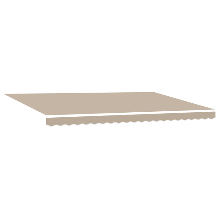 Copertină retractabilă Bej 500 × 300 cm Țesătură și Aluminiu WALTI