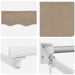 Copertină Manual Bej 500 x 300 x 165 cm Poliester și metal - WALTI WALTI