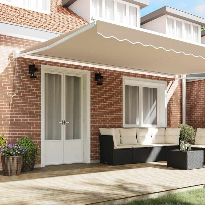 Copertină Manual Bej 500 x 300 x 165 cm Poliester și metal - WALTI WALTI
