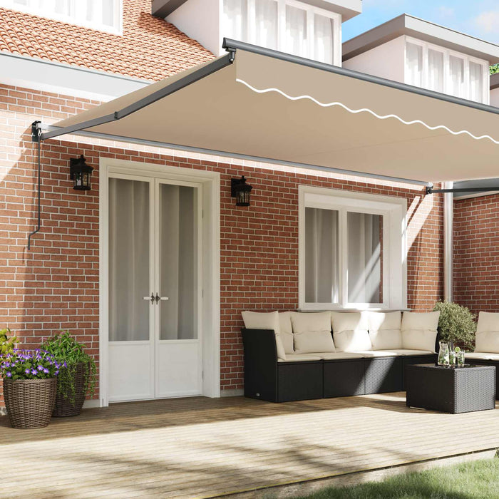 Copertină Manual Bej 500 x 300 x 165 cm Poliester și metal - WALTI WALTI