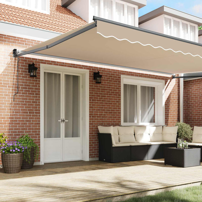 Copertină Bej 500 x 300 x 165 cm Poliester și metal - WALTI WALTI