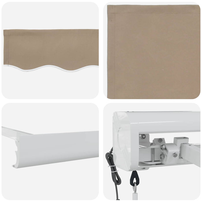 Copertină Bej 500 x 300 x 165 cm Poliester și Aluminiu - WALTI WALTI