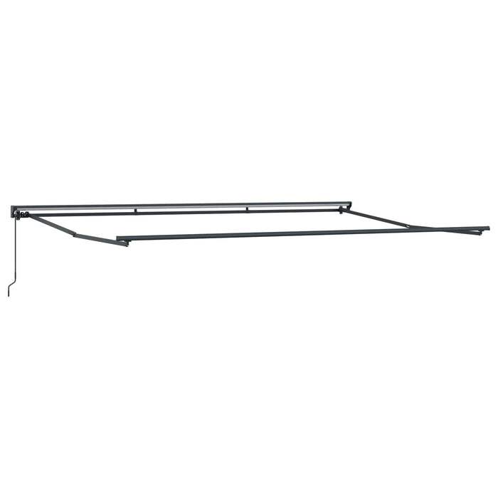 Cadru de copertină Bej 500 × 300 cm Poliester cu Acoperire PU - WALTI WALTI