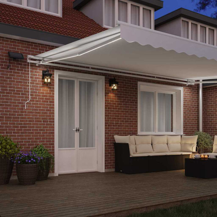 Cortina Retractabilă Alb 500 × 300 cm Material textil și oțel - WALTI WALTI