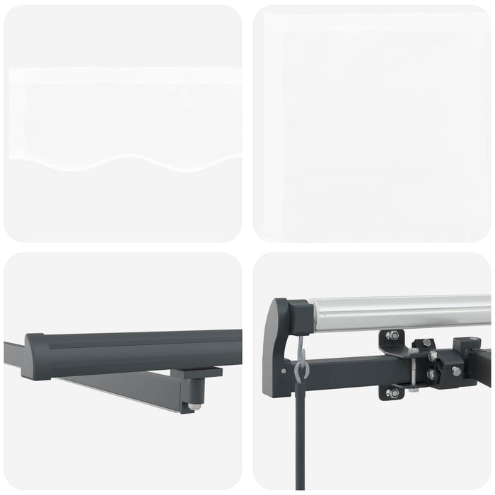 Cortina Retractabilă Manual Alb 500 ×300 cm țesătură - WALTI WALTI