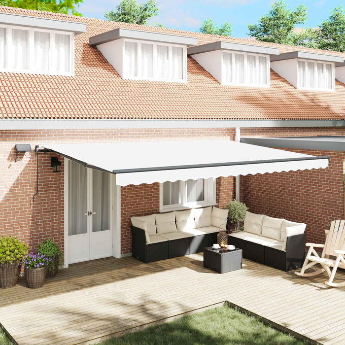 Cortina Retractabilă Manual Alb 500 ×300 cm țesătură - WALTI WALTI