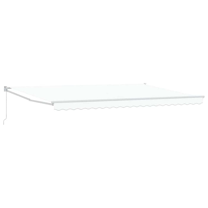 Copertină Manual Alb 500 × 300 cm Poliester și metal - WALTI WALTI