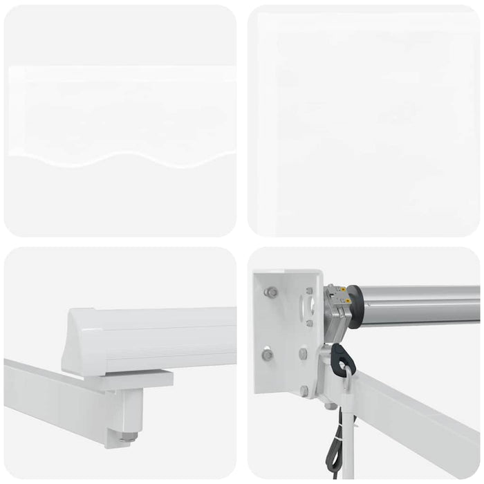 Copertină Alb 500 × 300 cm Poliester și metal - WALTI WALTI