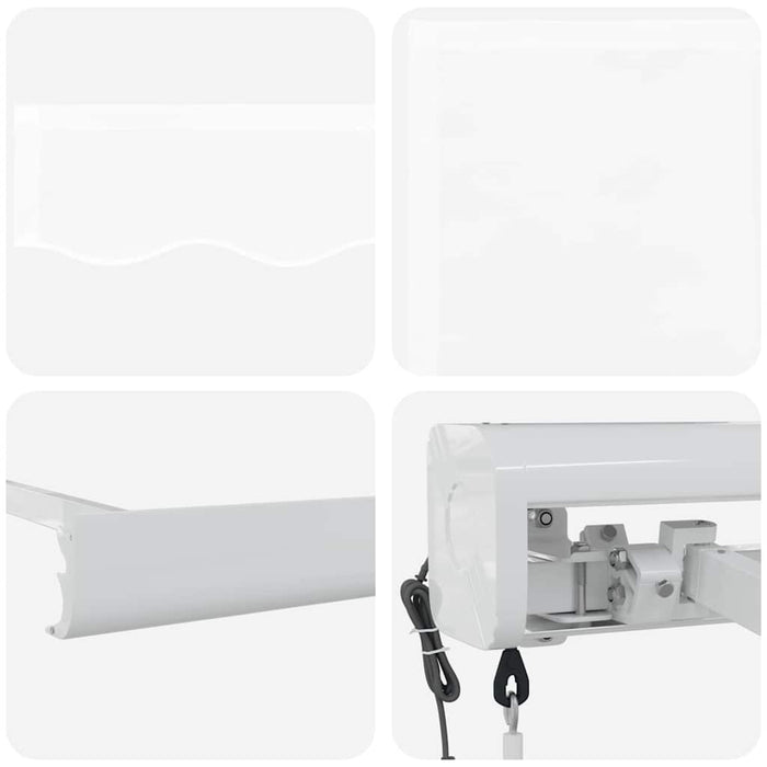 Copertină Alb 500 x 300 x 165 cm Poliester și Aluminiu - WALTI WALTI
