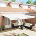 Copertină Alb 500 x 300 x 165 cm Poliester și Aluminiu - WALTI WALTI