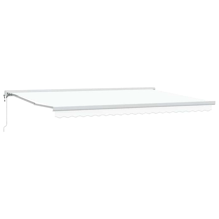 Copertină Alb 500 x 300 x 165 cm Poliester și Aluminiu - WALTI WALTI