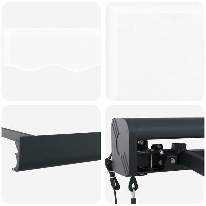 Copertină Alb 500 x 300 x 165 cm Poliester și Aluminiu - WALTI WALTI