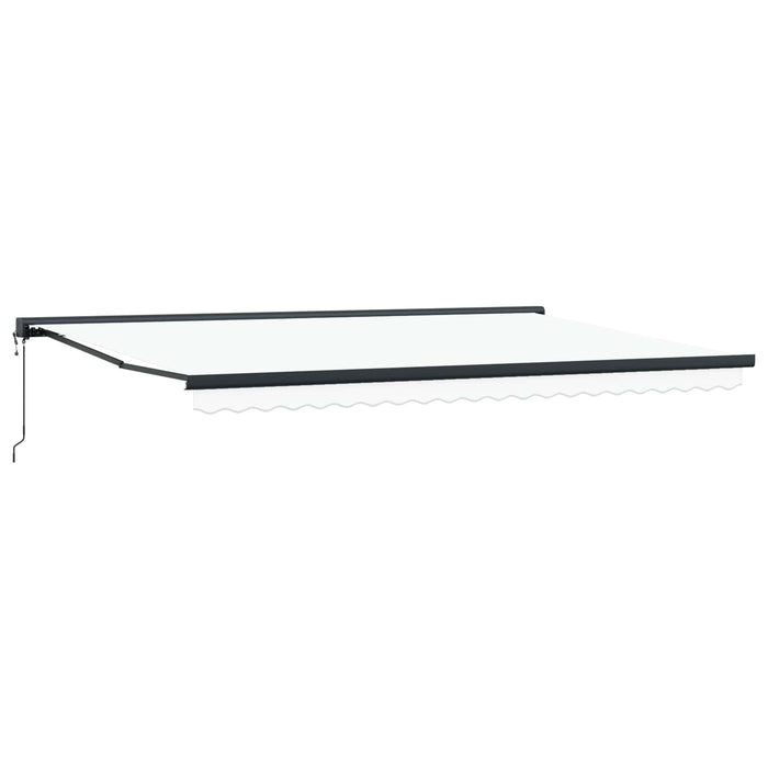 Copertină Alb 500 x 300 x 165 cm Poliester și Aluminiu - WALTI WALTI