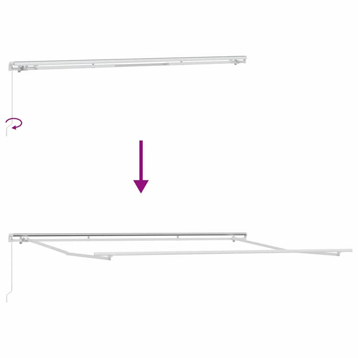 Copertină Gri deschis 500 x 300 x 165 cm Poliester și metal - WALTI WALTI