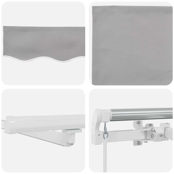 Cortina Retractabilă Manual Gri deschis 500 × 300 cm - WALTI WALTI