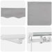Cortina Retractabilă Manual Gri deschis 500 × 300 cm - WALTI WALTI