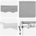 Cort electric retractabil Gri deschis 500 × 300 cm - WALTI WALTI