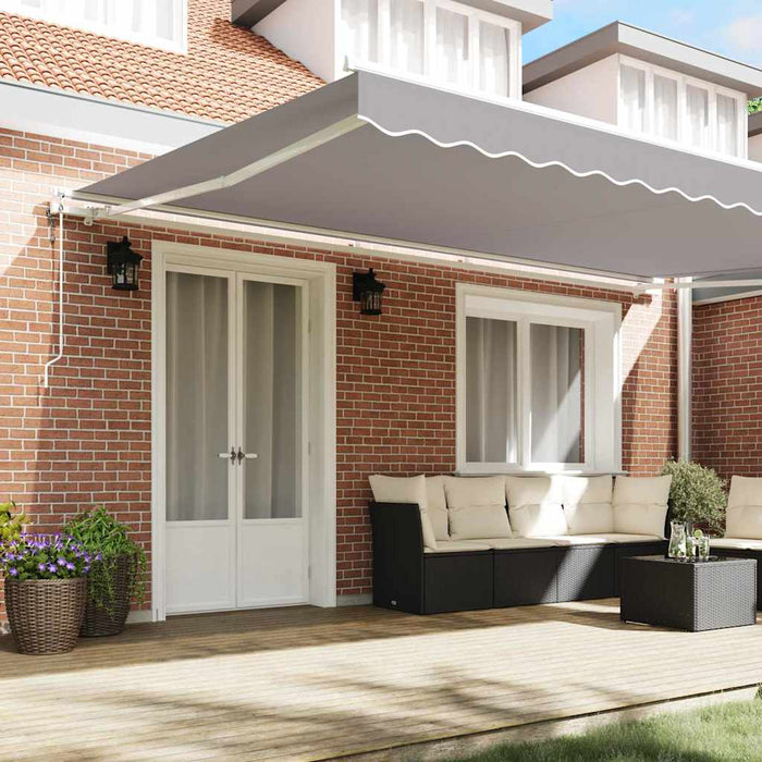 Cort electric retractabil Gri deschis 500 × 300 cm - WALTI WALTI