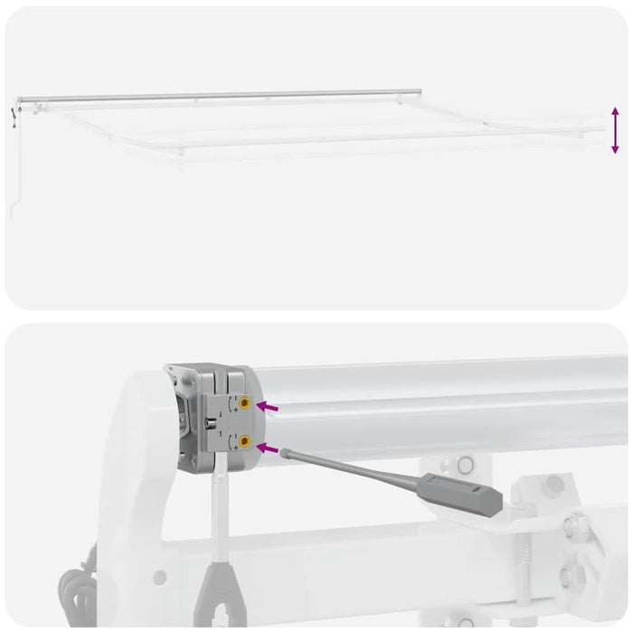 Cort electric retractabil Gri deschis 500 × 300 cm - WALTI WALTI