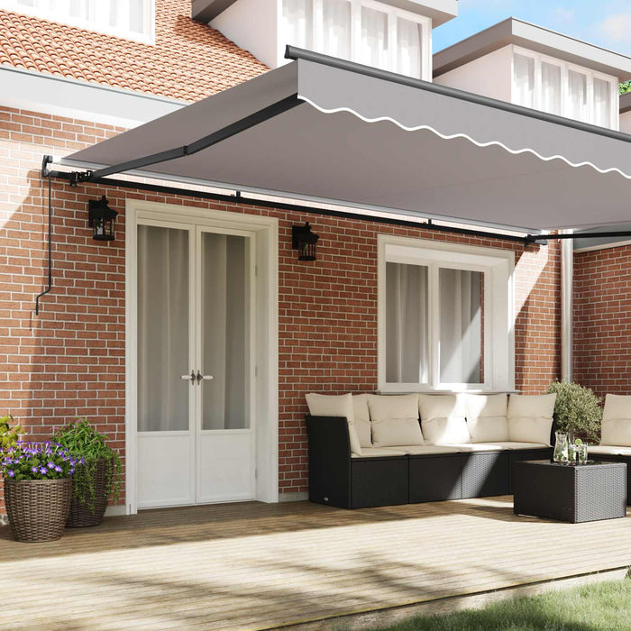 Cortina Retractabilă Gri deschis 500 × 300 cm Poliester și oțel - WALTI WALTI