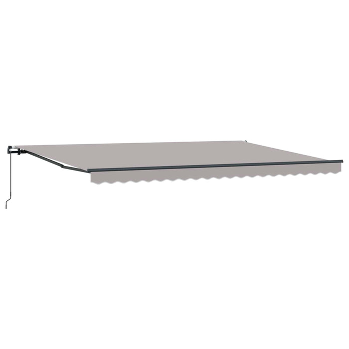 Cortina Retractabilă Gri deschis 500 × 300 cm Poliester și oțel - WALTI WALTI