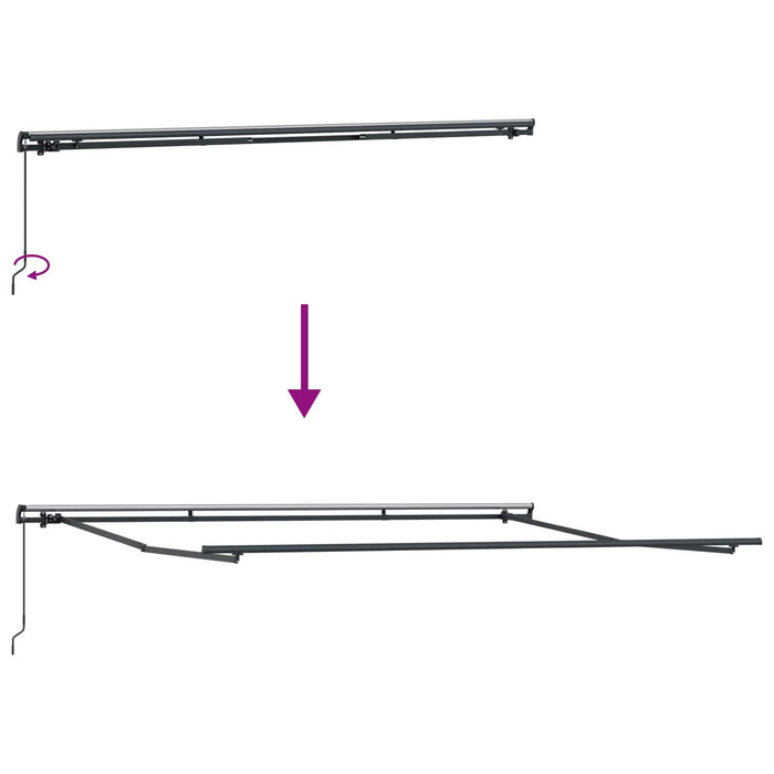 Cortina Retractabilă Gri deschis 500 × 300 cm Poliester și oțel - WALTI WALTI