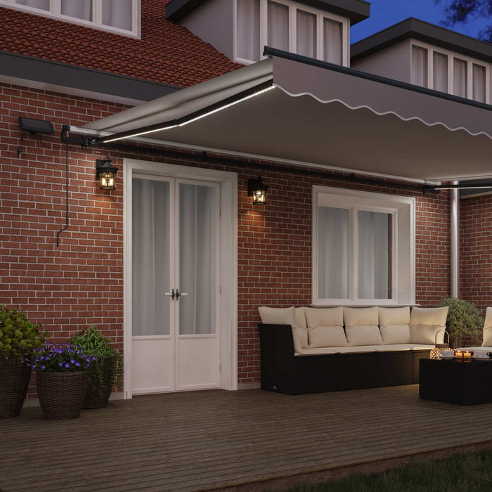 Cortina Retractabilă Manual Gri deschis 500 ×300 cm țesătură WALTI