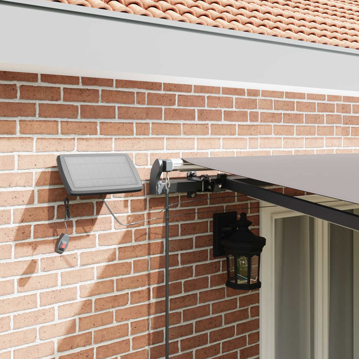 Cortina Retractabilă Manual Gri deschis 500 ×300 cm țesătură WALTI