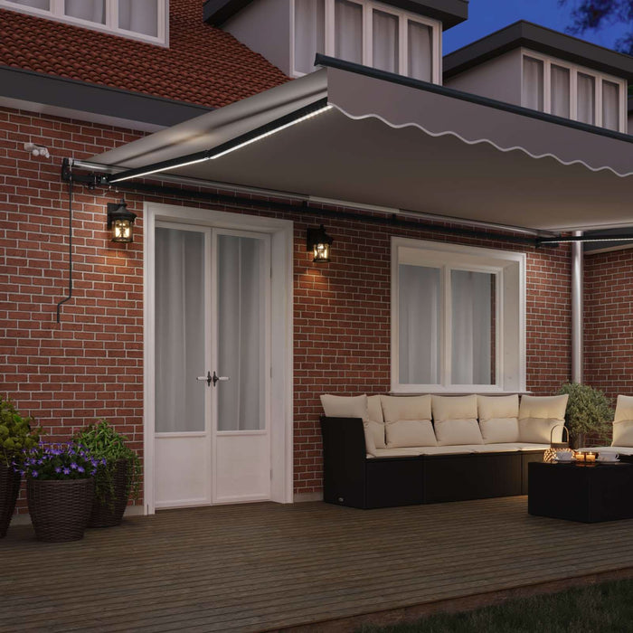 Țesătură pentru copertină cu Gri deschis 500 × 300 cm Poliester - WALTI WALTI