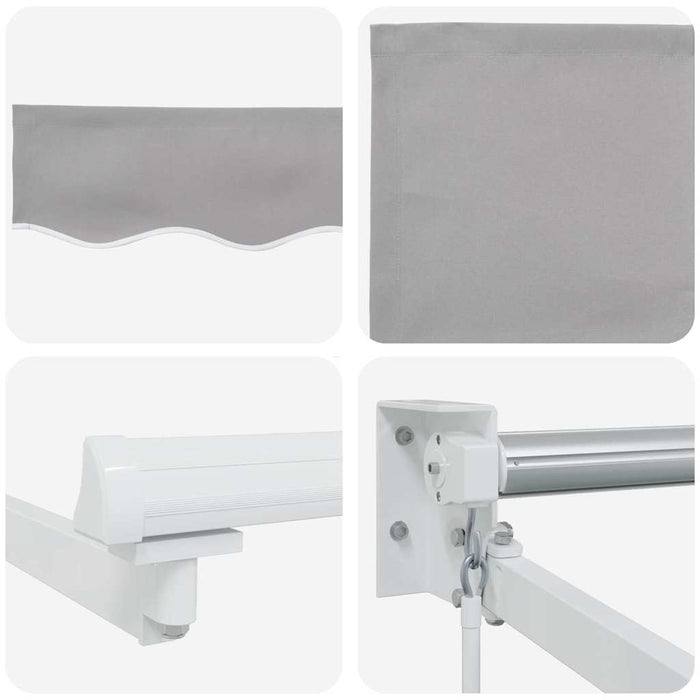 Copertină Gri deschis 500 x 300 x 165 cm Poliester și metal WALTI