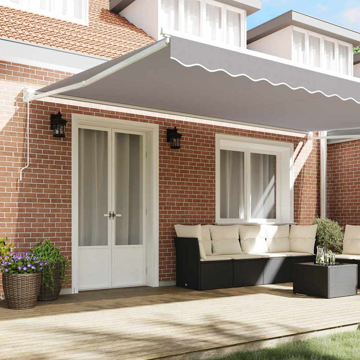 Copertină Gri deschis 500 x 300 x 165 cm Poliester și metal WALTI
