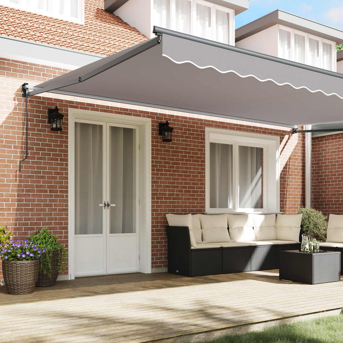 Copertină Gri deschis 500 x 300 x 165 cm Poliester și metal WALTI