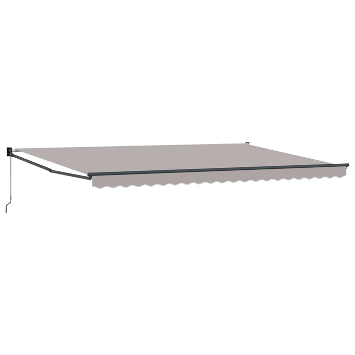 Copertină Gri deschis 500 x 300 x 165 cm Poliester și metal WALTI