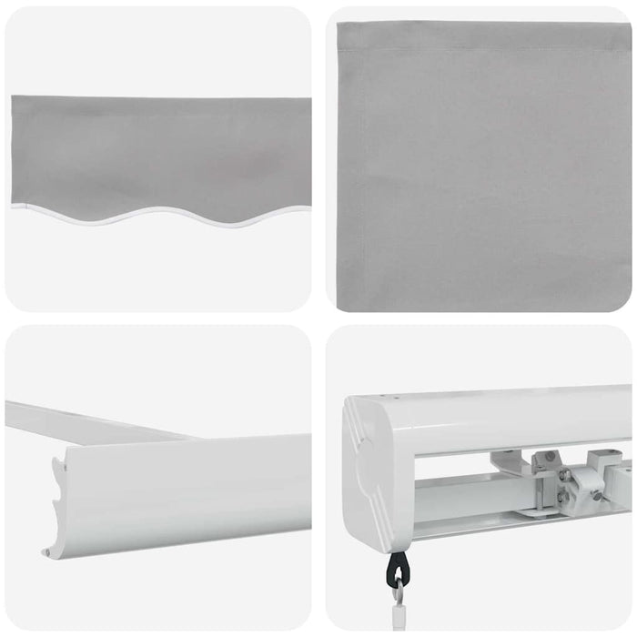 Cortina Retractabilă Gri deschis 500 × 300 cm Stofă și Metal WALTI